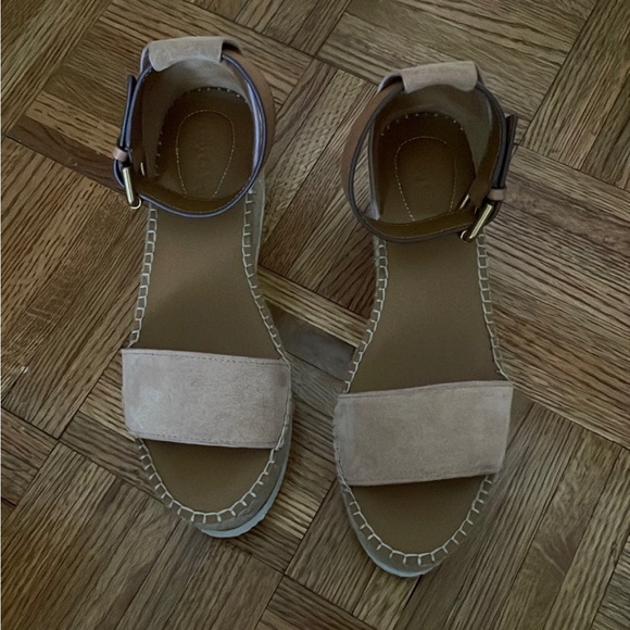 See By Chloé Glyn Ankle-Strap Platform Wedge Sandals - Picture 6 of 9